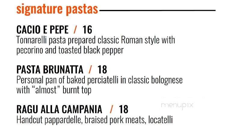 Bar Pazzo - Scranton, PA menu_pic