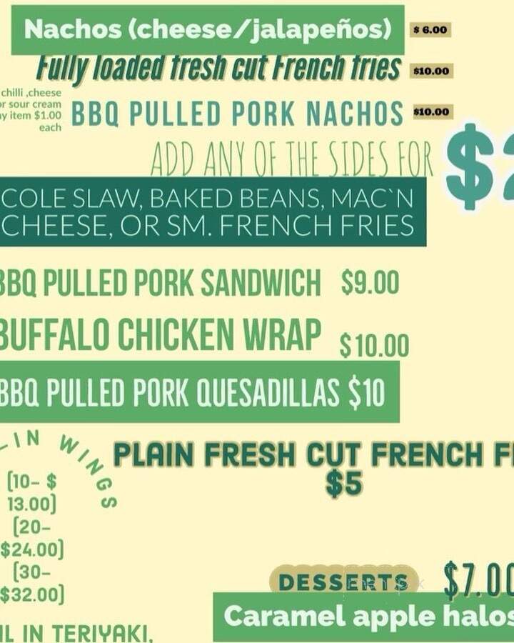 Beachside Brew Pub - Ormond Beach, FL menu_pic