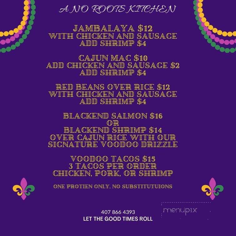 Beachside Brew Pub - Ormond Beach, FL menu_pic