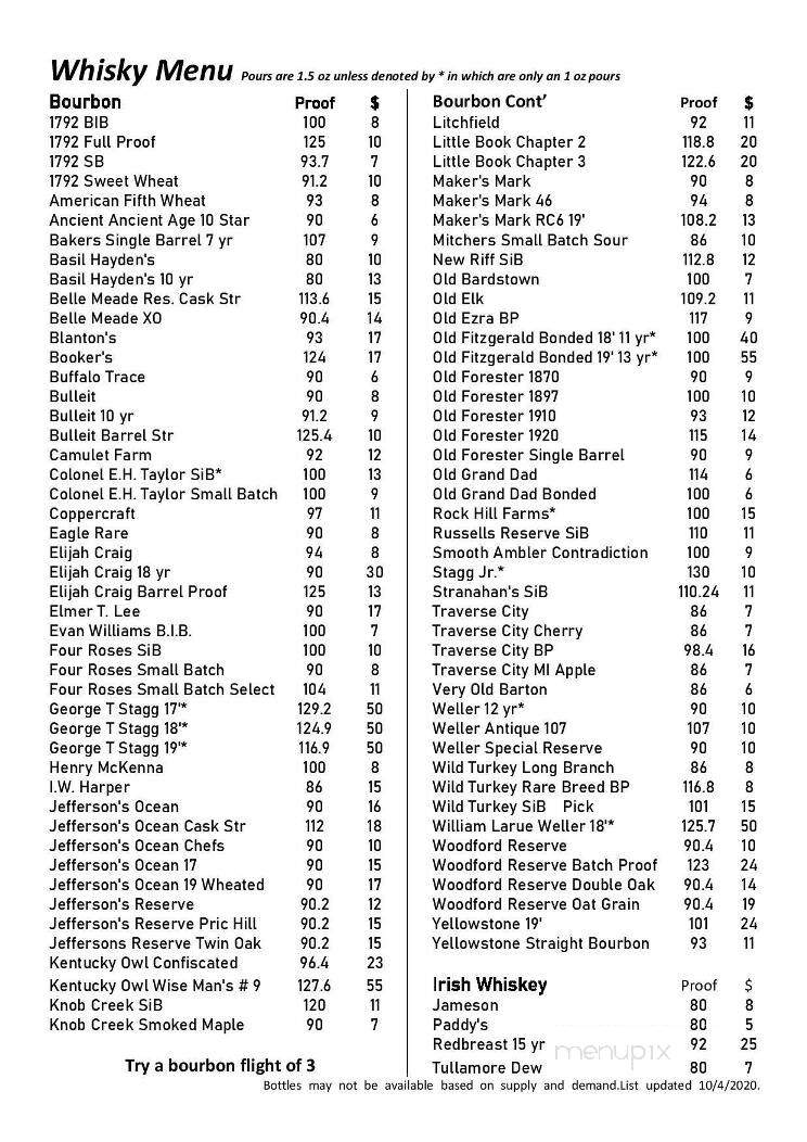 Henry's Place - Okemos, MI menu_pic