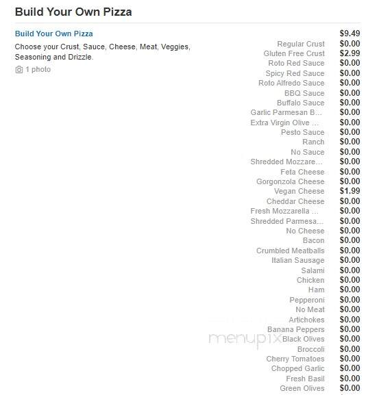 Pizza Roto - Concord, OH menu_pic