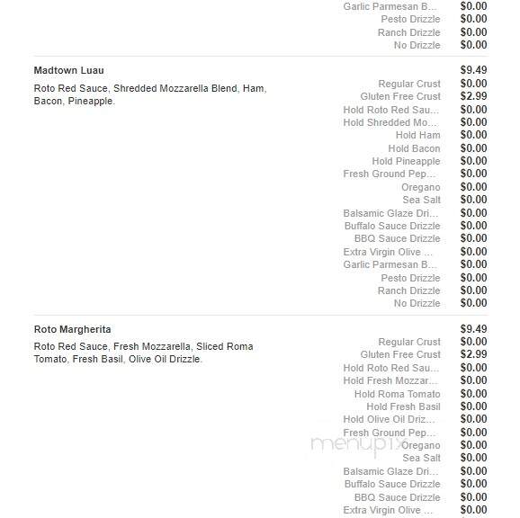 Pizza Roto - Concord, OH menu_pic