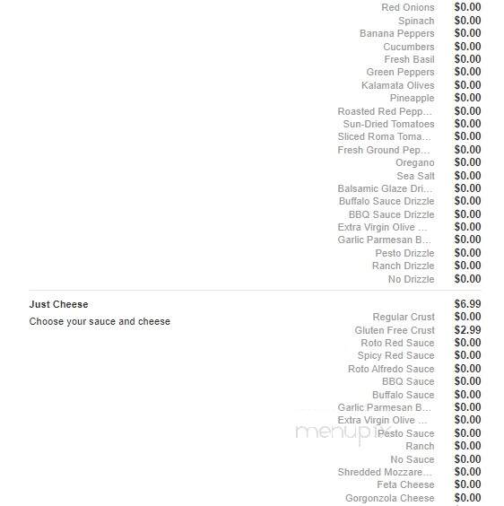 Pizza Roto - Concord, OH menu_pic