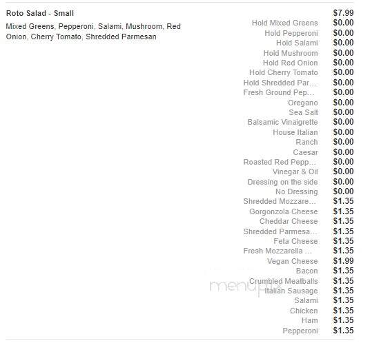 Pizza Roto - Concord, OH menu_pic