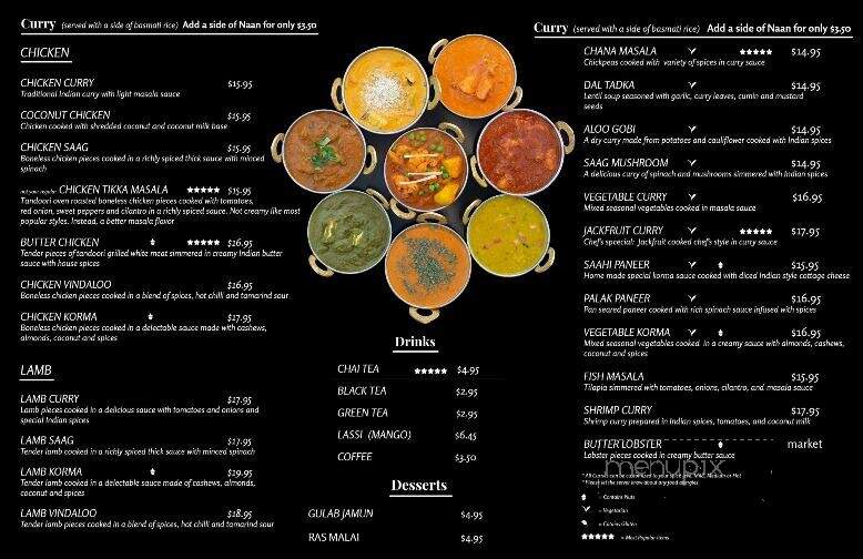 Royal Indian - Bar Harbor, ME menu_pic