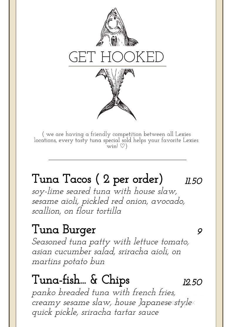Lexie's - Dover, NH menu_pic