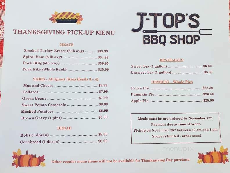 J-Top's BBQ Shop - Clayton, NC