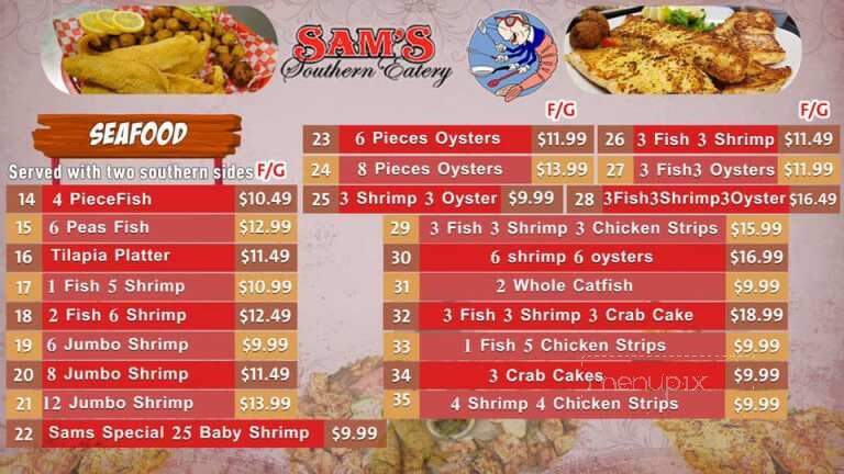 Sam's Southern Eatery - Amarillo, TX menu_pic