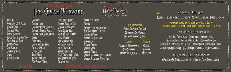 Moose Trackers Ice Cream & Confections - Scituate, RI