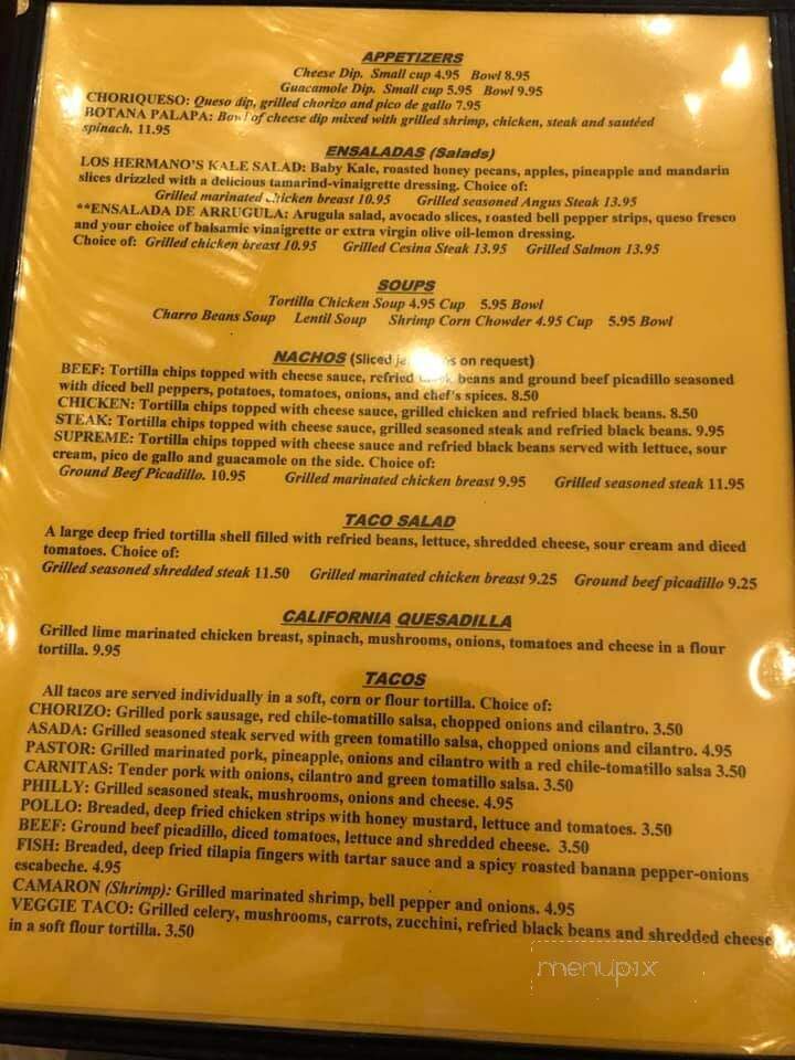 Taqueria Los Hermanos - Dunwoody, GA menu_pic