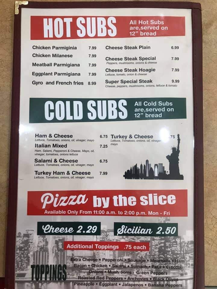 Italian Pizzeria - Live Oak, FL menu_pic