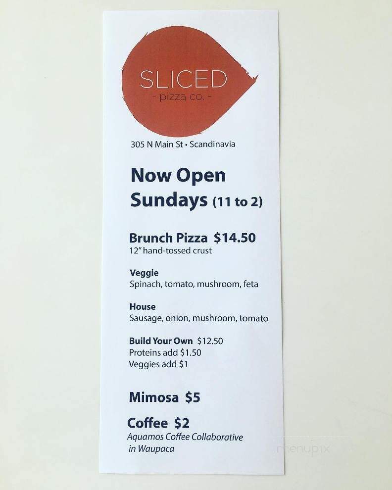 Sliced Pizza - Scandinavia, WI