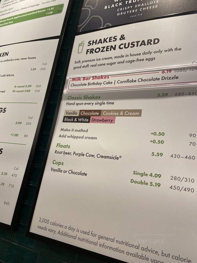 Shake Shack - Beaverton, OR menu_pic