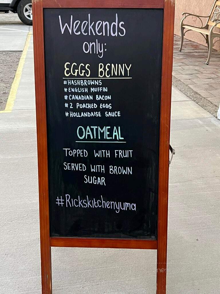 Rick's Kitchen - Yuma, AZ menu_pic