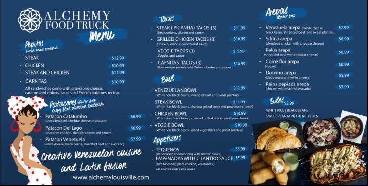 Alchemy Food Truck - Louisville, KY menu_pic
