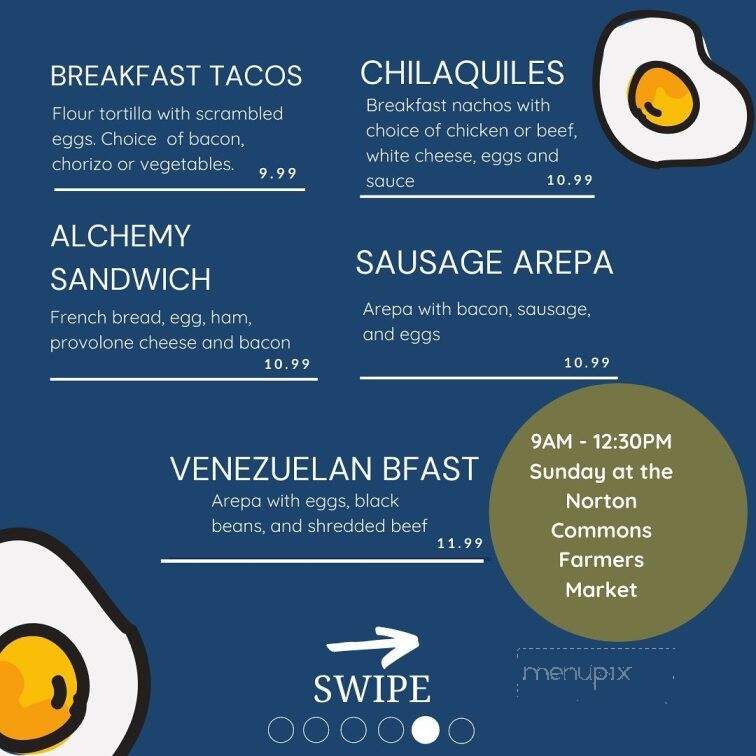Alchemy Food Truck - Louisville, KY menu_pic