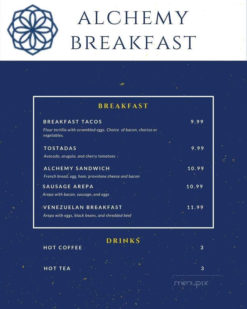 Alchemy Food Truck - Louisville, KY menu_pic