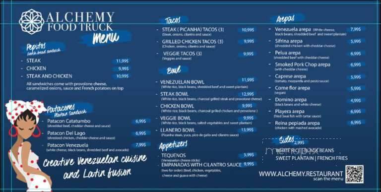 Alchemy Food Truck - Louisville, KY menu_pic