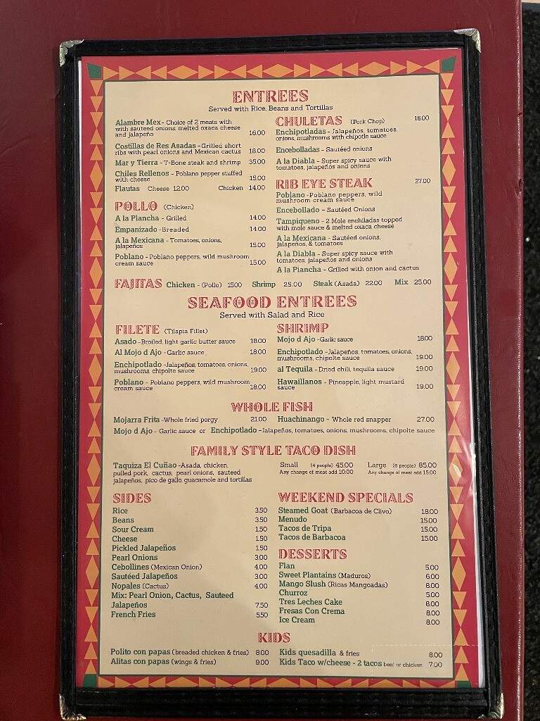 EL Cunao Restaurant - Valley Cottage, NY menu_pic