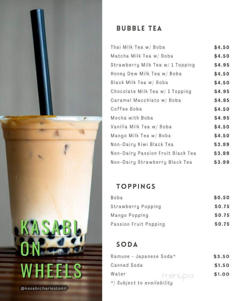 Kasabi Japanese Hibachi & Sushi - Charleston, IL menu_pic