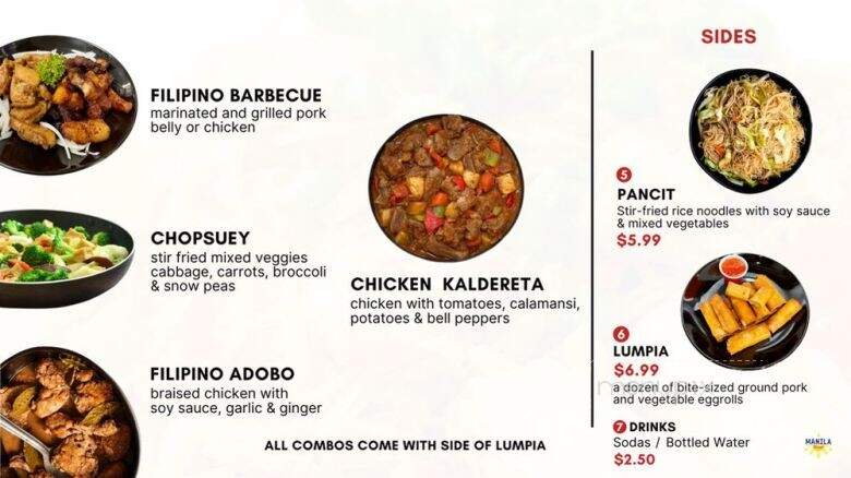 Manila Street - Charlottesville, VA menu_pic