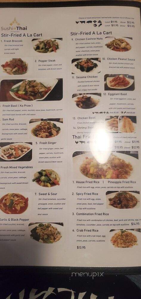Sushi Thai - Tullahoma, TN menu_pic