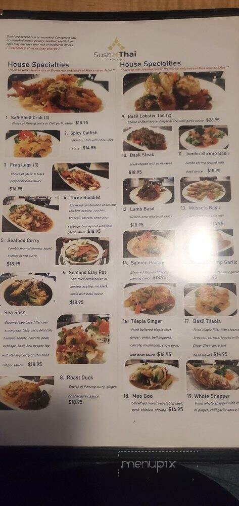 Sushi Thai - Tullahoma, TN menu_pic