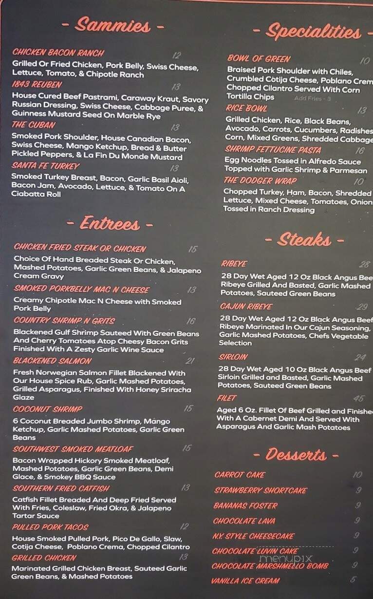 The Laird Arcade Brewery - Tiffin, OH menu_pic