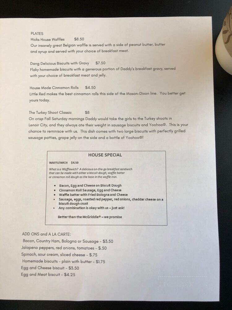 Smilin Jack's Cafe - Knoxville, TN menu_pic