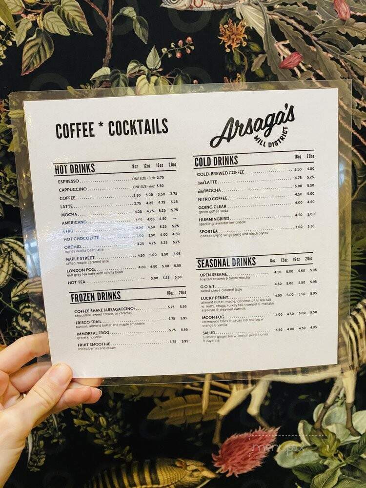 Arsaga's Mill District - Fayetteville, AR menu_pic