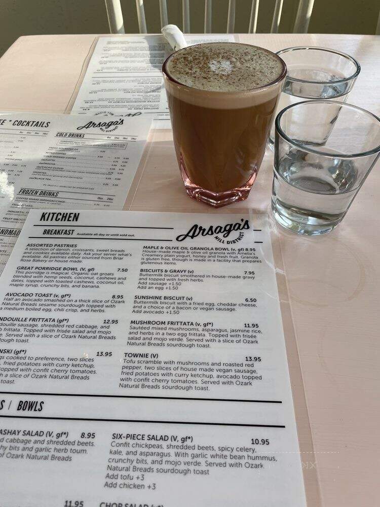 Arsaga's Mill District - Fayetteville, AR menu_pic