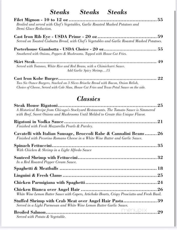 Three Chefs Steakhouse - Elmwood Park, NJ menu_pic