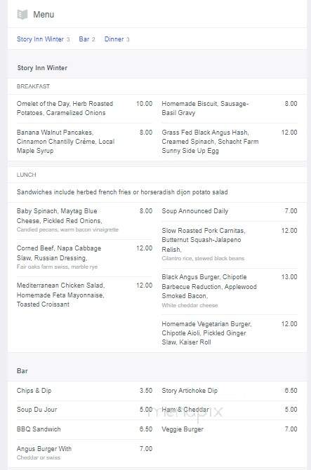 Stop Inn - Huntingburg, IN menu_pic