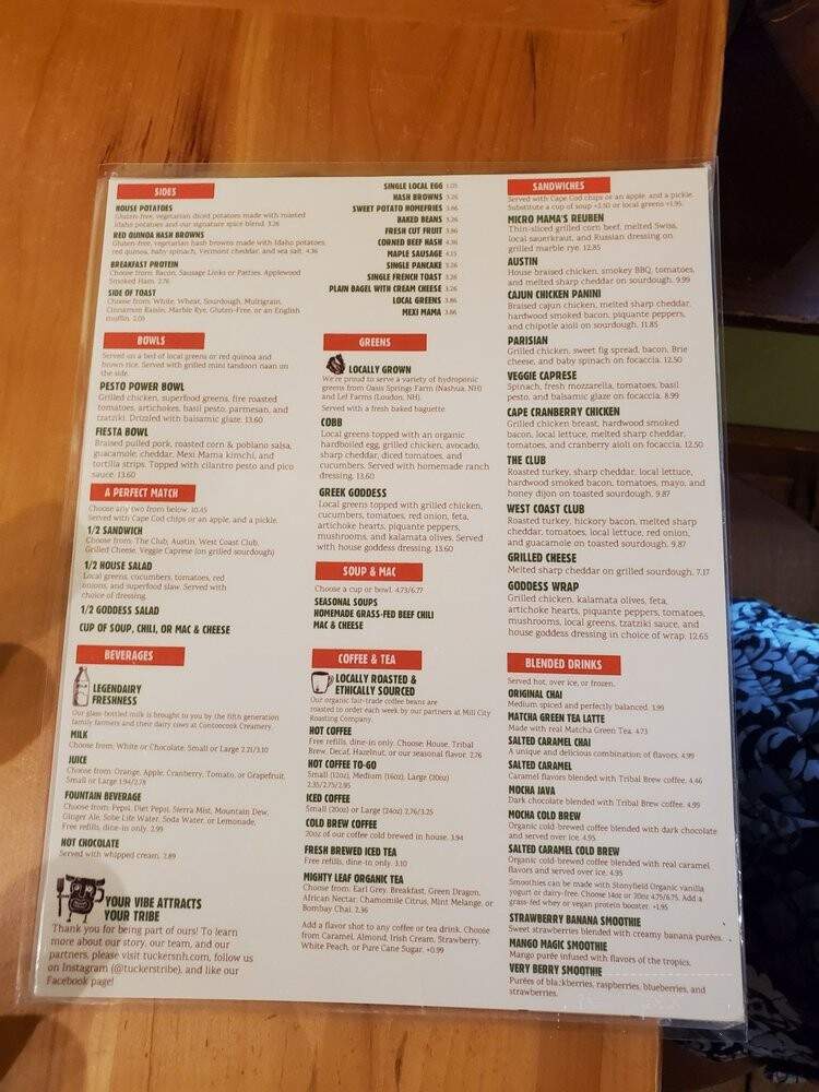 Tuckers - New London, NH menu_pic