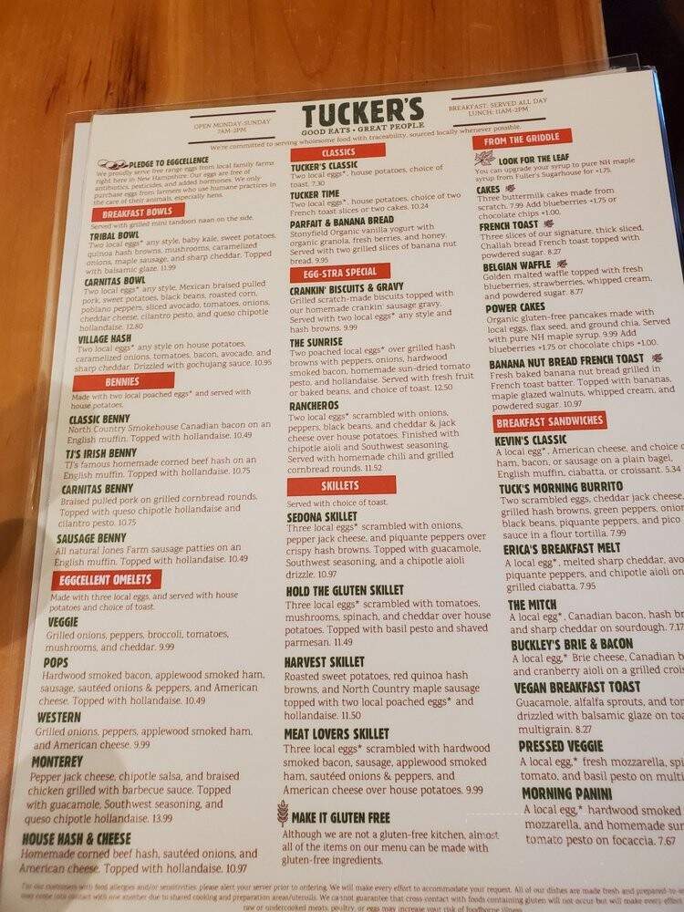 Tuckers - New London, NH menu_pic