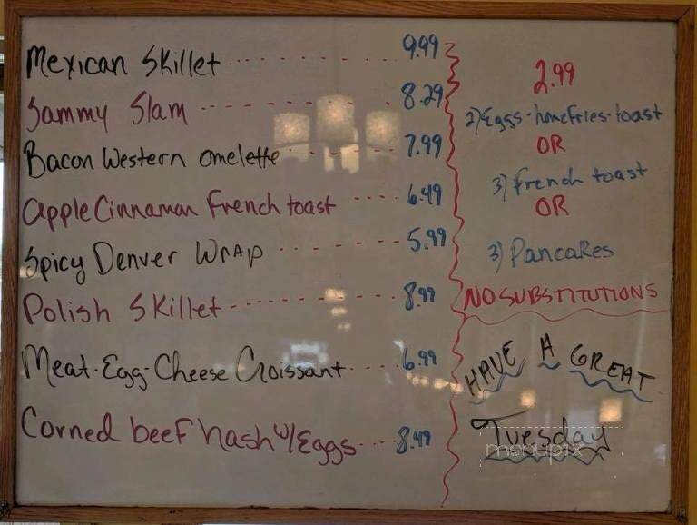 Sammy's Family Restaurant - Grand River, OH menu_pic