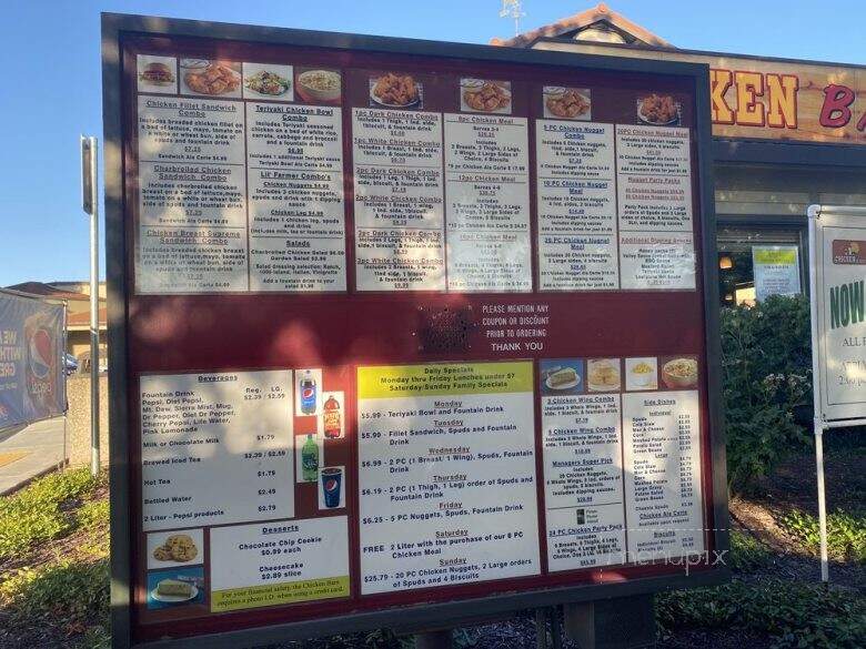 Chicken Barn - Modesto, CA menu_pic