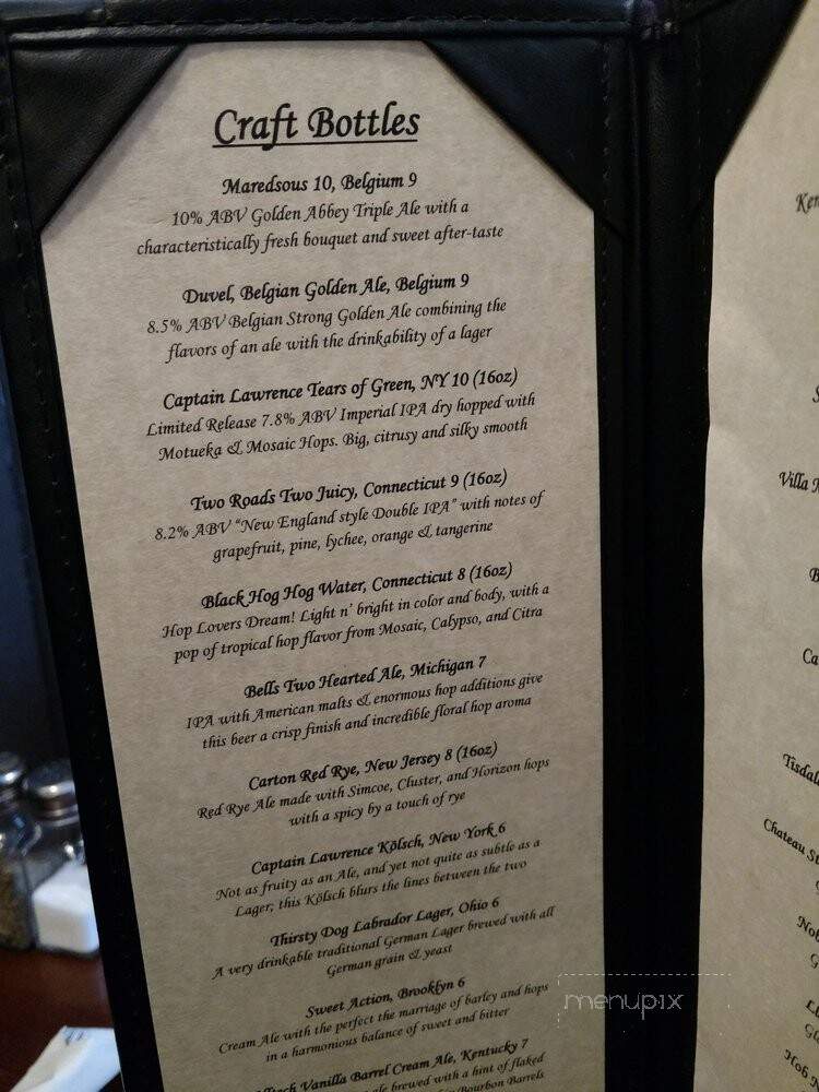 Carriage House Restaurant & Tavern The - Patterson, NY menu_pic