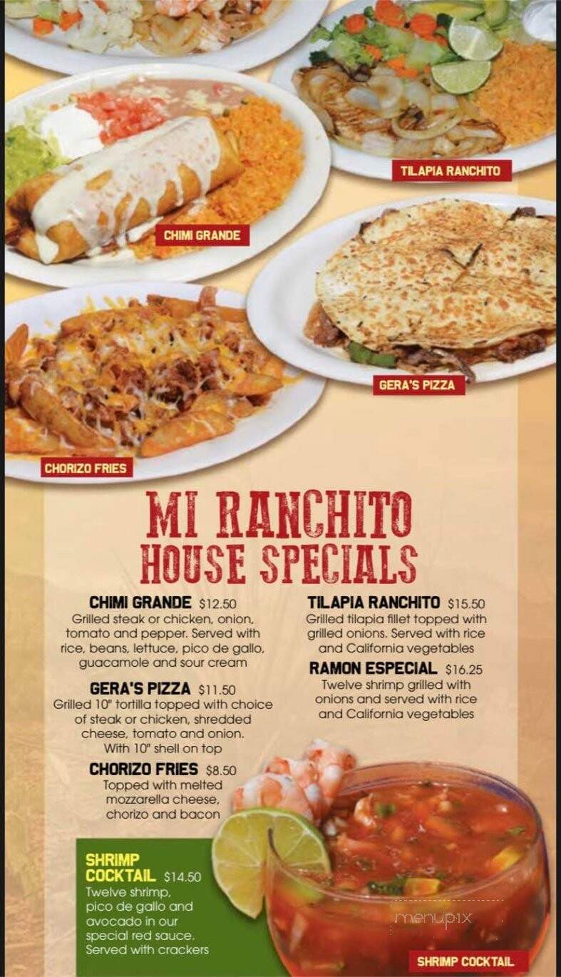 Mi Ranchito - Van Wert, OH menu_pic