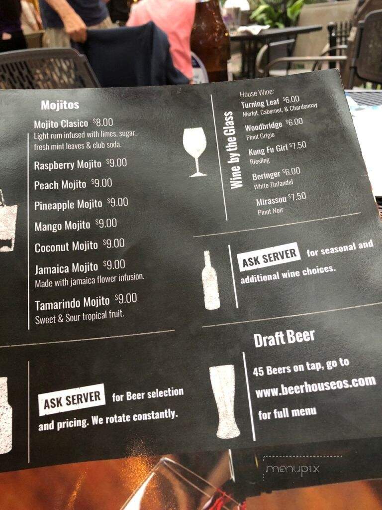 Beer House - Ocean Springs, MS menu_pic