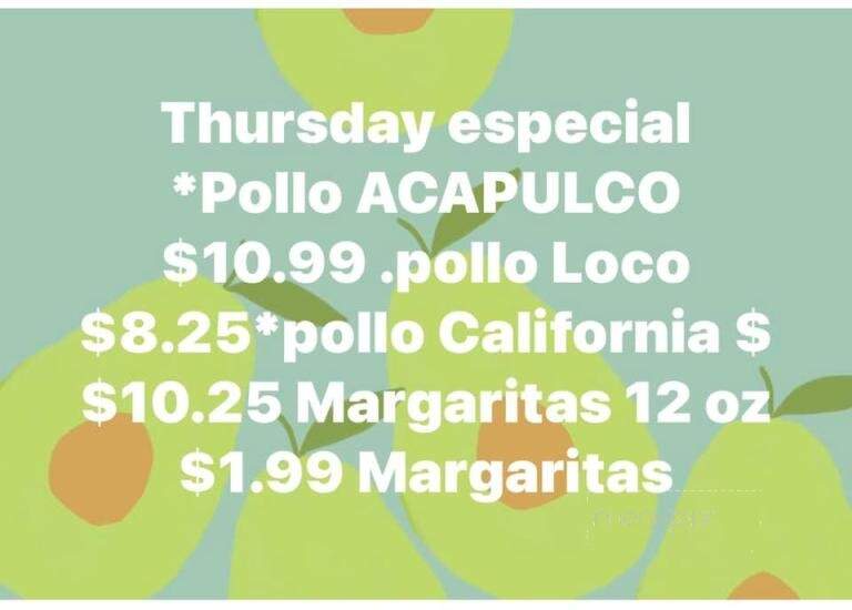 La Cascada Mexican Grill - Arthur, IL menu_pic