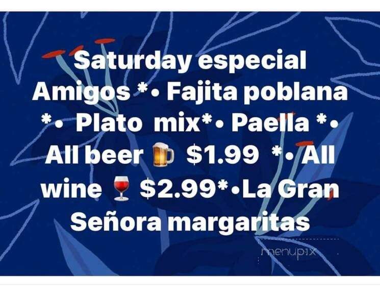 La Cascada Mexican Grill - Arthur, IL menu_pic