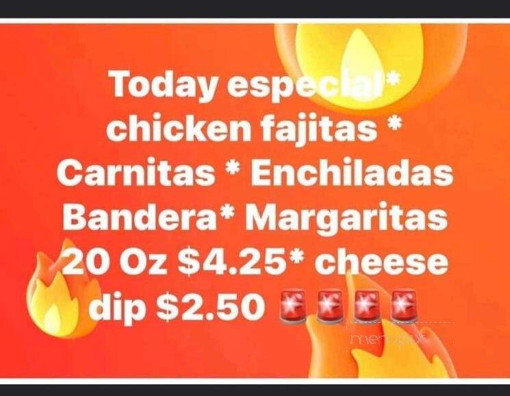 La Cascada Mexican Grill - Arthur, IL menu_pic