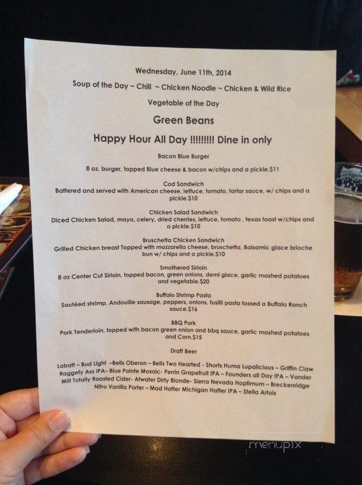 Peterlin's Resturant Bar - Farmington Hills, MI menu_pic