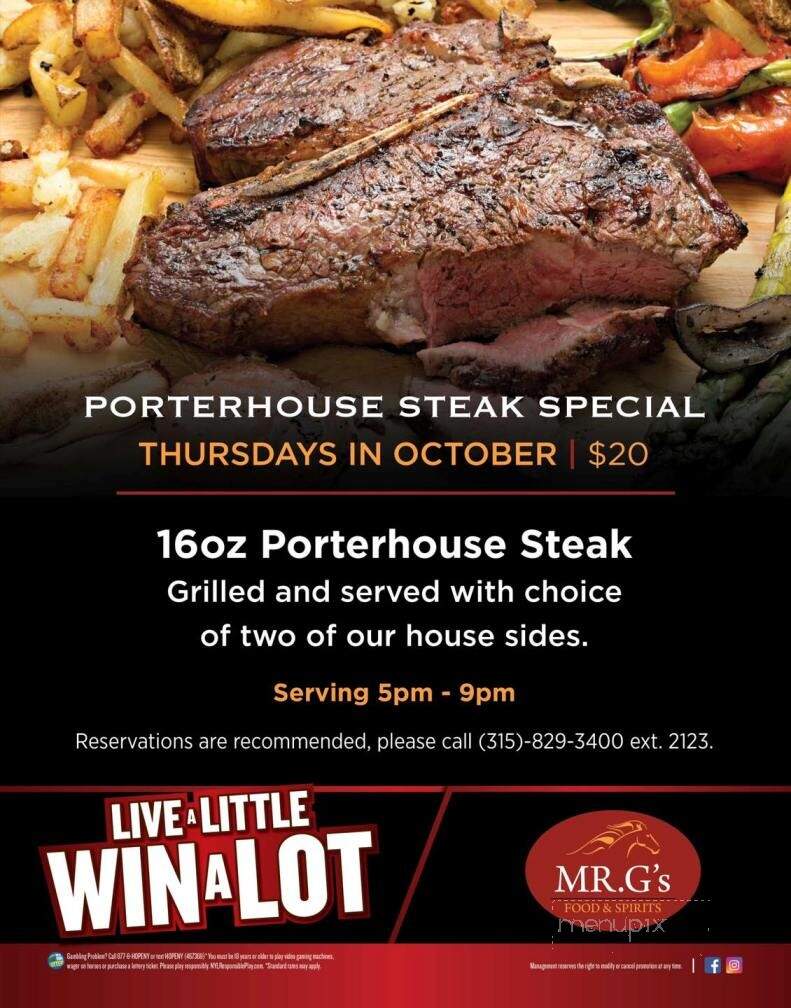 MR. G's Food Spirits - Vernon, NY menu_pic