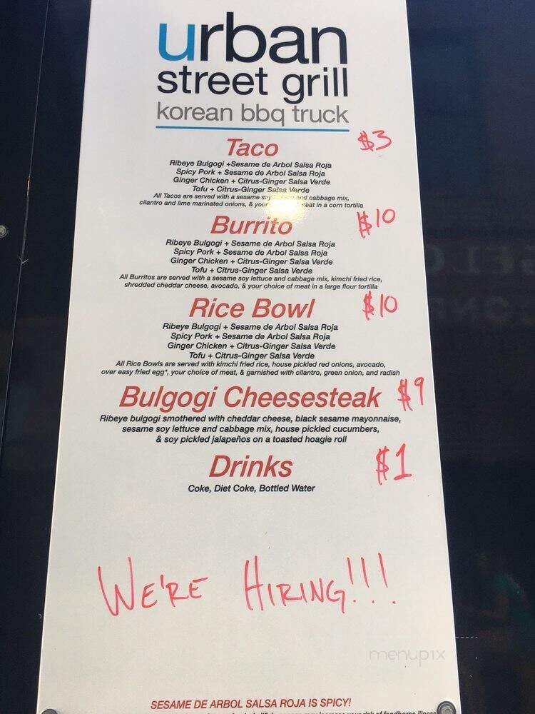 Urban Street Grill Korean BBQ Truck - Greensboro, NC