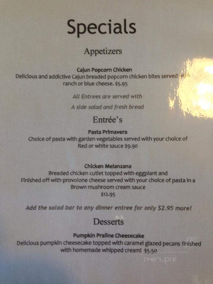 Two Cousins Pizza & Grill - Snow Hill, NC menu_pic
