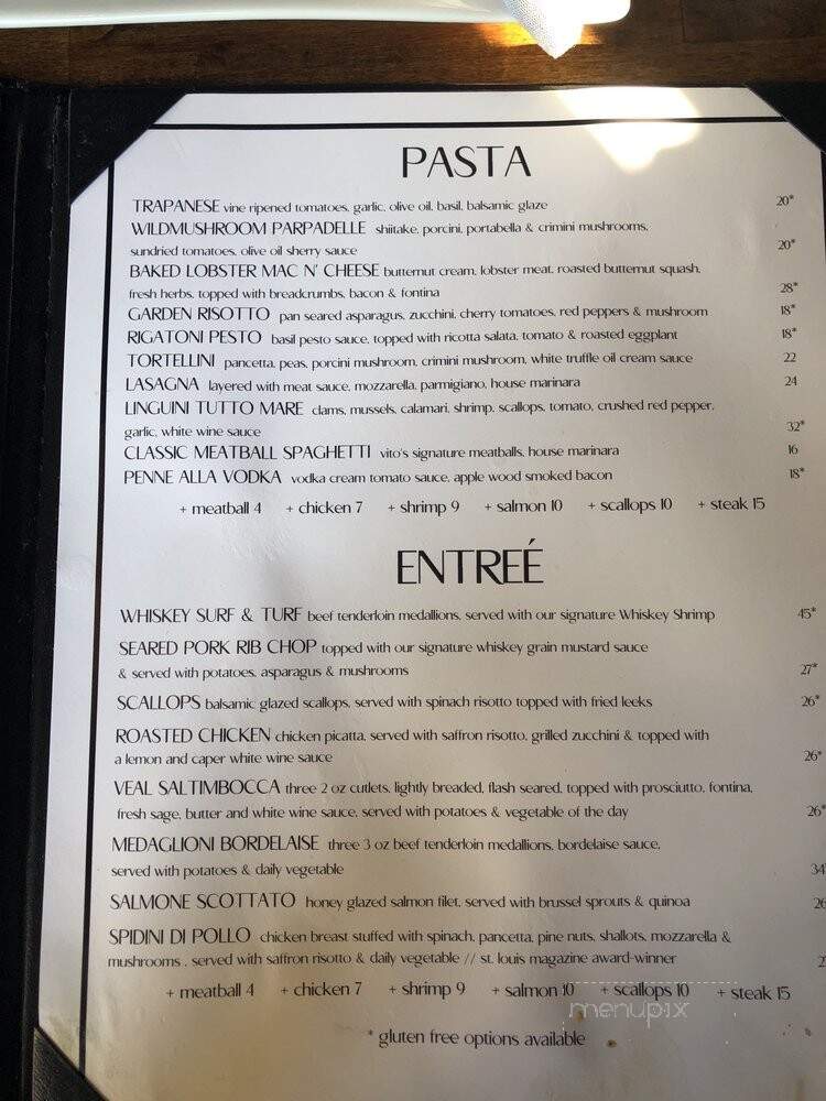 Vito's in the Valley - Chesterfield, MO menu_pic