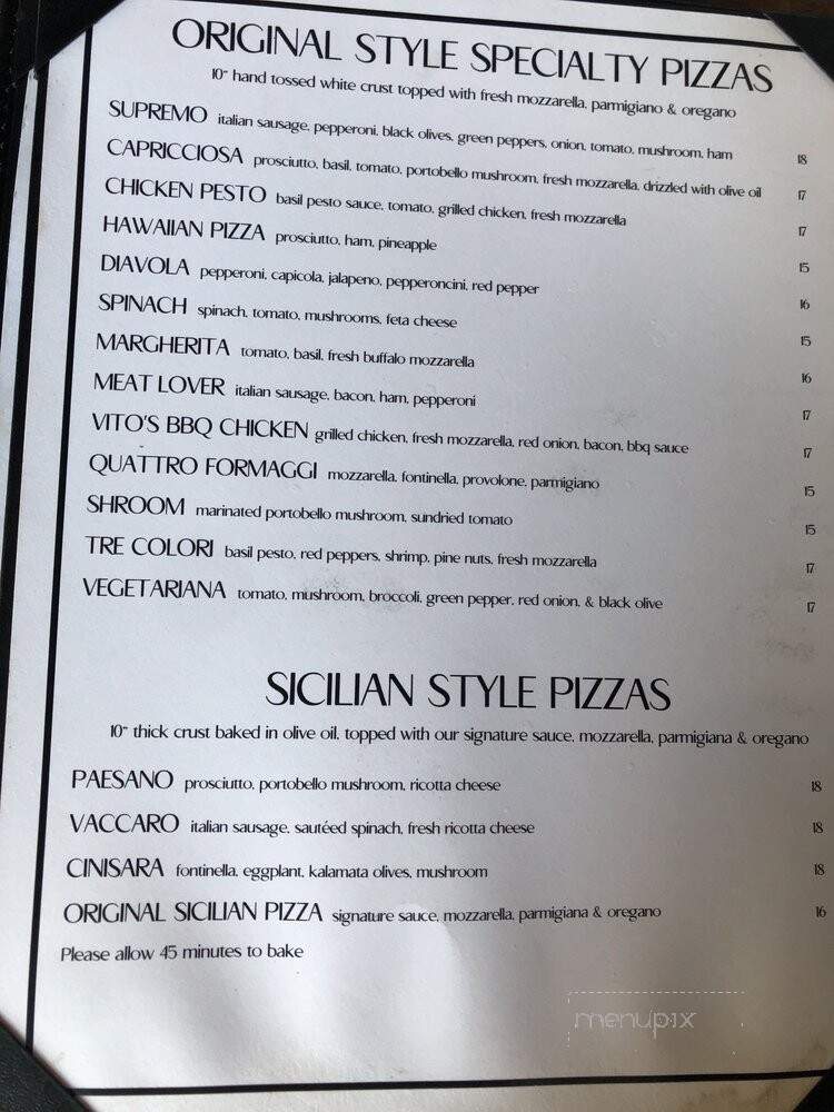 Vito's in the Valley - Chesterfield, MO menu_pic