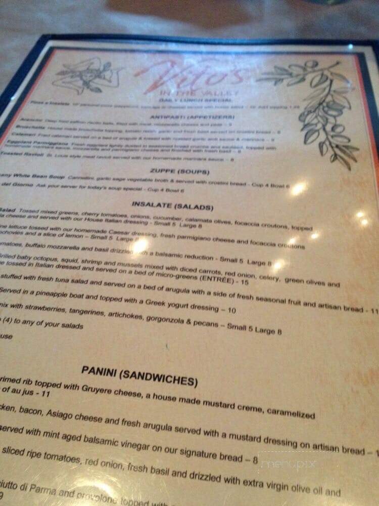 Vito's in the Valley - Chesterfield, MO menu_pic